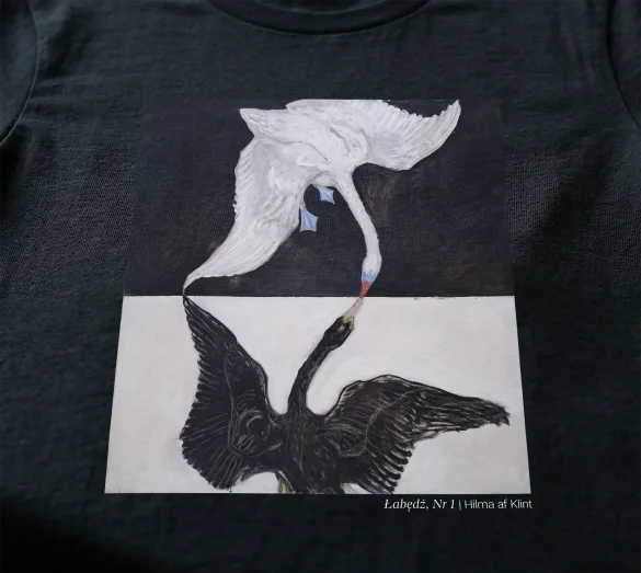 Koszulka z nadrukiem Łabędź, Nr 1 Hilma af Klint