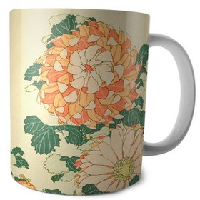 Kubek Chryzantemy i pszczoła Katsushika Hokusai