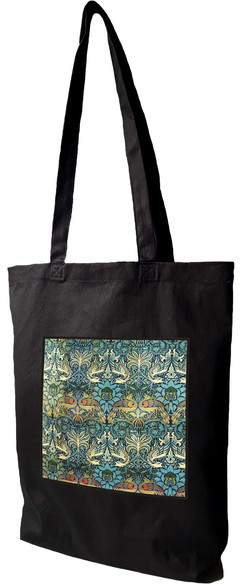 Torba z naszywką Paw i smok William Morris