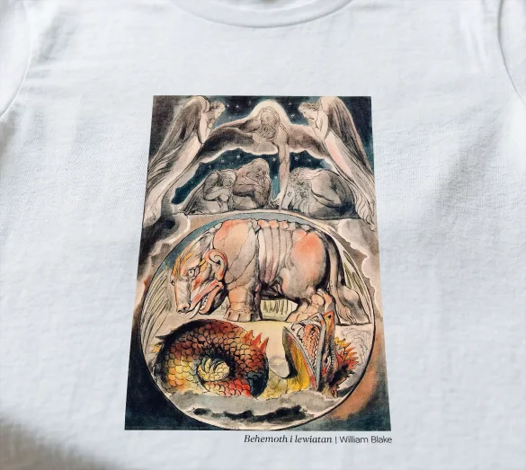 Bluzka damska Behemoth i lewiatan William Blake