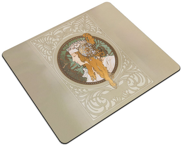 Podkładka Bizantyjskie głowy: blondynka Alfons Mucha 24x19cm