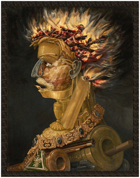 Naszywka Ogień Giuseppe Arcimboldo