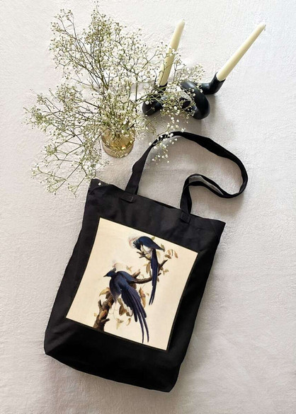 Torba z naszywką Magpie Jay James Audubon