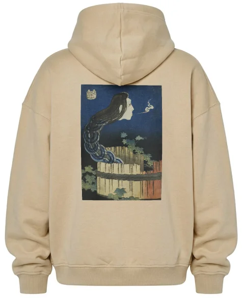 Bluza oversize Dwór talerzy (Sara yashiki) Katsushika Hokusai