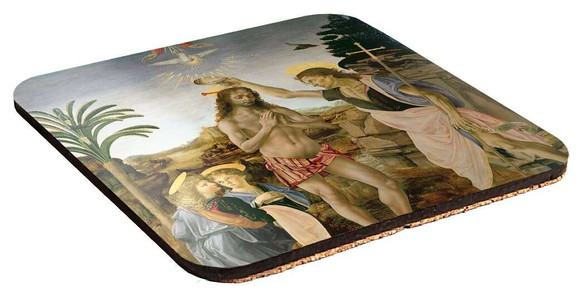 Podkładka pod kubek Chrzest Chrystusa Leonardo da Vinci
