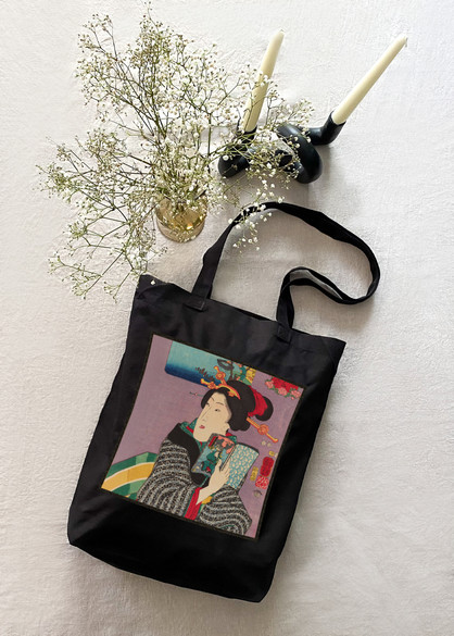 Torba z naszywką Krajobrazy i piękności Utagawa Kuniyoshi