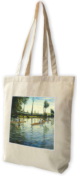Torba z naszywką Rejs łodzią na rzece Yerres Gustave Caillebotte