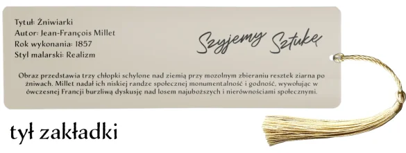 Zakładka do książki Żniwiarki Jean-François Millet
