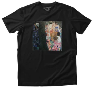 Koszulka z naszywką Śmierć i życie Gustav Klimt