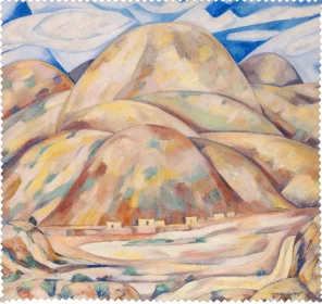 Ściereczka do okularów Krajobraz nr 3, Kopalnie gotówki, Nowy Meksyk Marsden Hartley