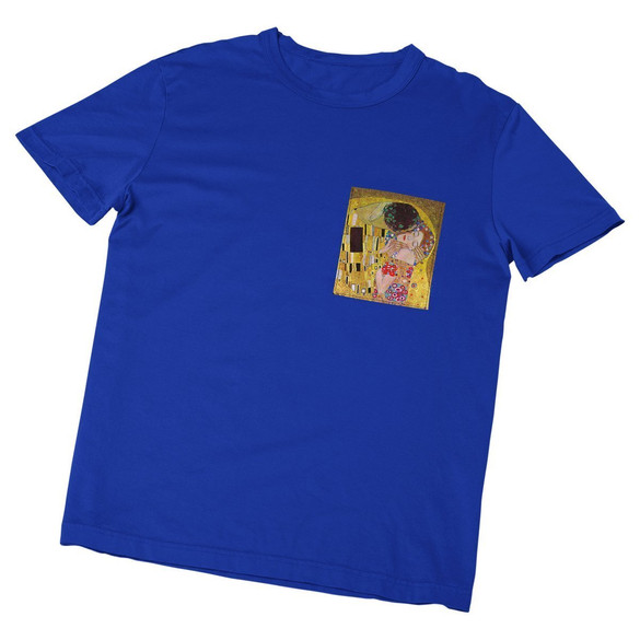 Koszulka z kieszonką Pocałunek Gustav Klimt