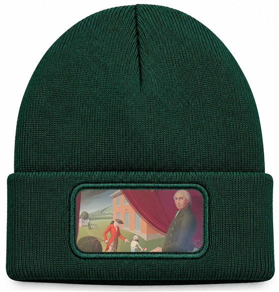 Czapka zimowa Parson Weems' Fable Grant Wood – zielona