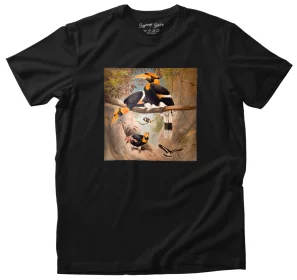 Koszulka z naszywką Concave casque Hornbill Joseph Wolf