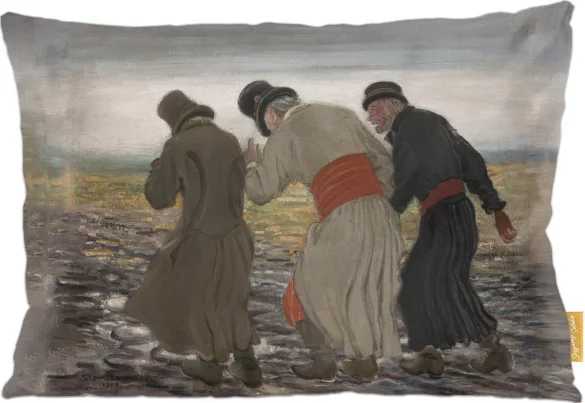 Poduszka Pijani Chłopi Stanisław Masłowski