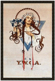 Naszywka Plakat C.S./ Y.W.C.A Alfons Mucha