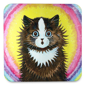 Podkładka pod kubek Kot w tęczy Louis Wain