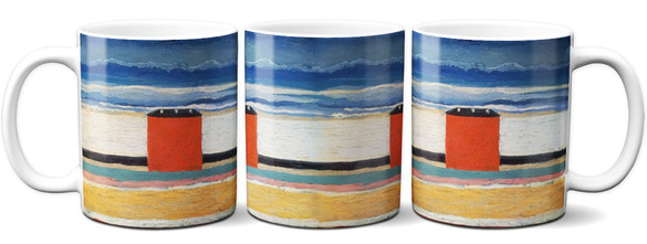 Kubek Czerwony Dom Kazimir Severinovich Malevich