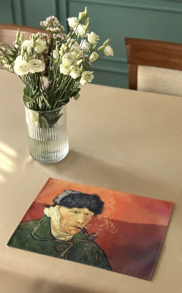 Podkładka na stół Autoportret z zabandażowanym uchem Vincent Van Gogh