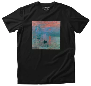 Koszulka z naszywką Impresja, wschód słońca Claude Monet