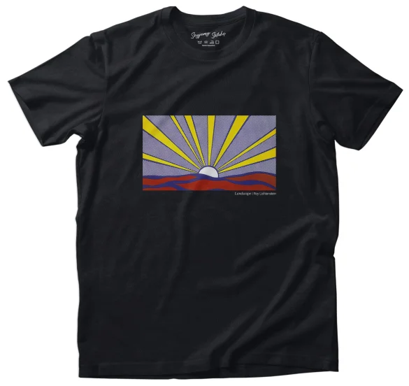 Koszulka z nadrukiem Landscape Roy Lichtenstein