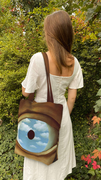 Torba na ramię shopper Fałszywe lustro René Magritte
