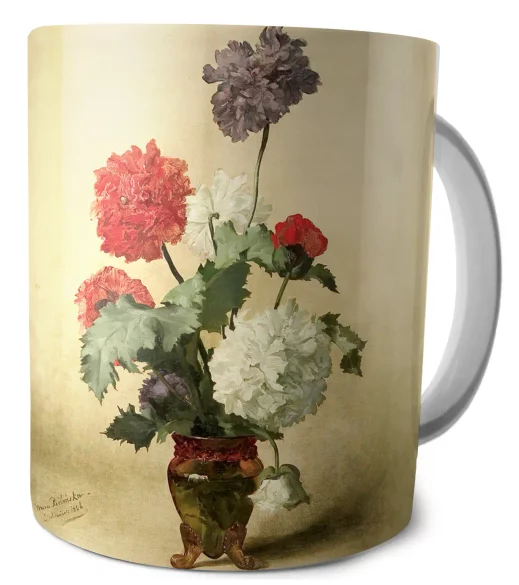 Kubek Peonie (maki) Anna Bilińska-Bohdanowiczowa