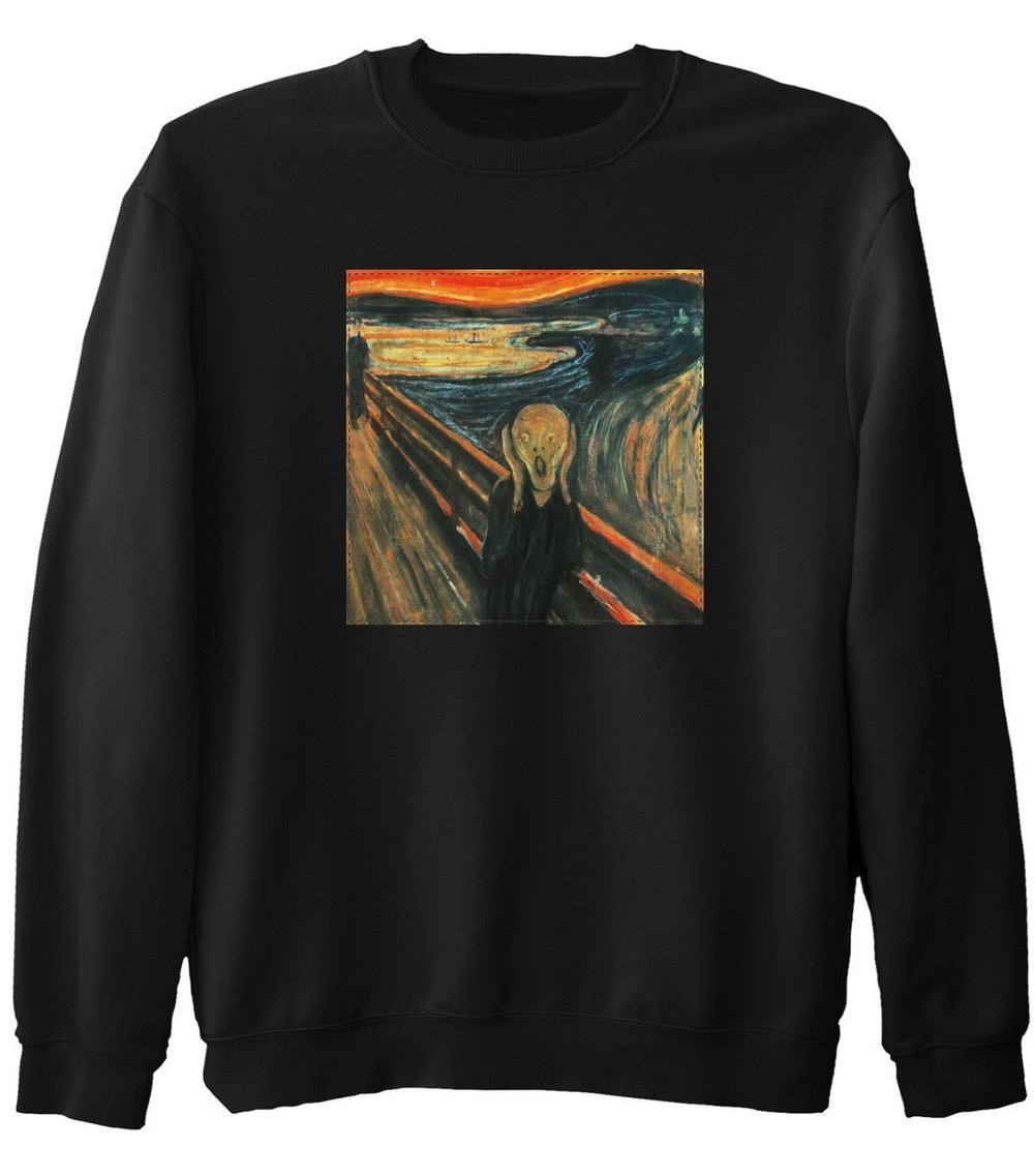 Bluza z naszywką Krzyk Edvard Munch