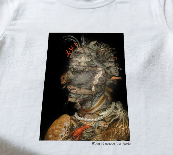 Koszulka z nadrukiem Woda Giuseppe Arcimboldo