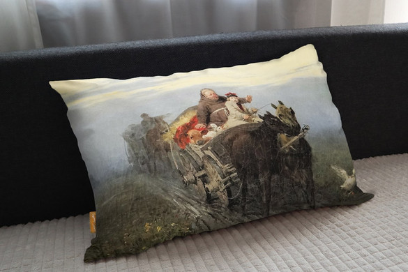 Poduszka Powrót kwestarza Alfred Wierusz-Kowalski