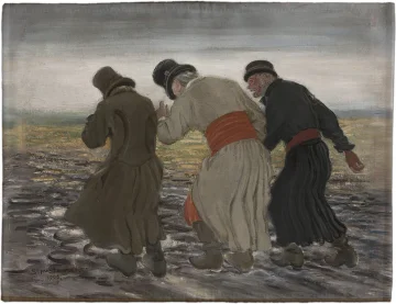 Podkładka na stół Pijani Chłopi Stanisław Masłowski