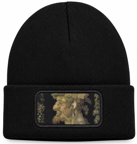 Czapka zimowa Jesień Giuseppe Arcimboldo – czarna