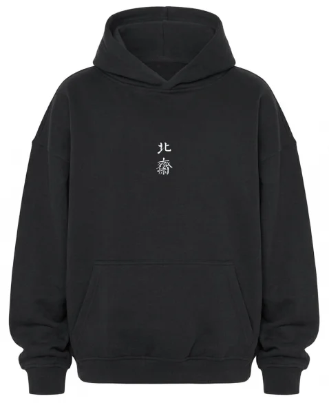 Bluza oversize Chryzantemy i pszczoła Katsushika Hokusai