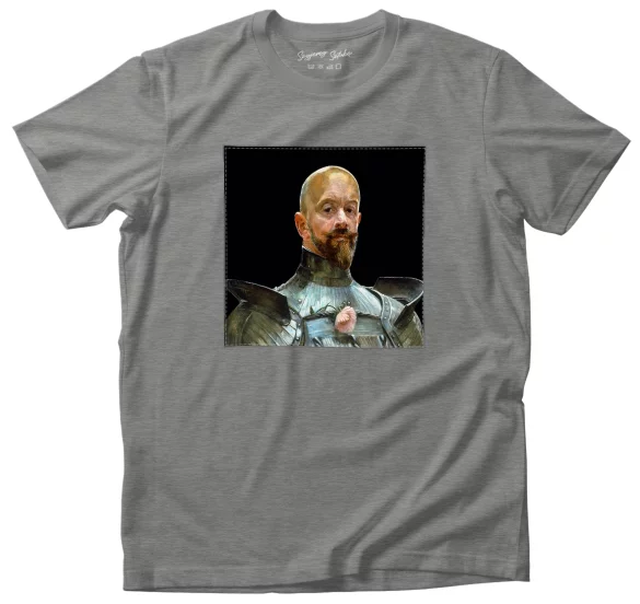 Koszulka z naszywką Autoportret w zbroi Jacek Malczewski