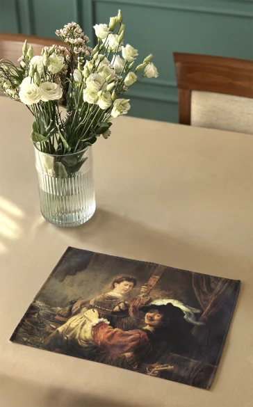 Podkładka na stół Autoportret z Saskią Rembrandt