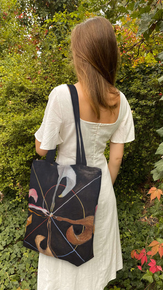 Torba na ramię shopper Łabędź, Nr 7 Hilma af Klint