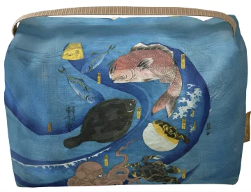 Kosmetyczka kuferek Umysły ryb Utagawa Kuniyoshi