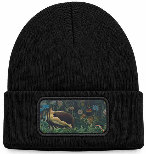 Czapka zimowa The Dream Henri Rousseau – czarna