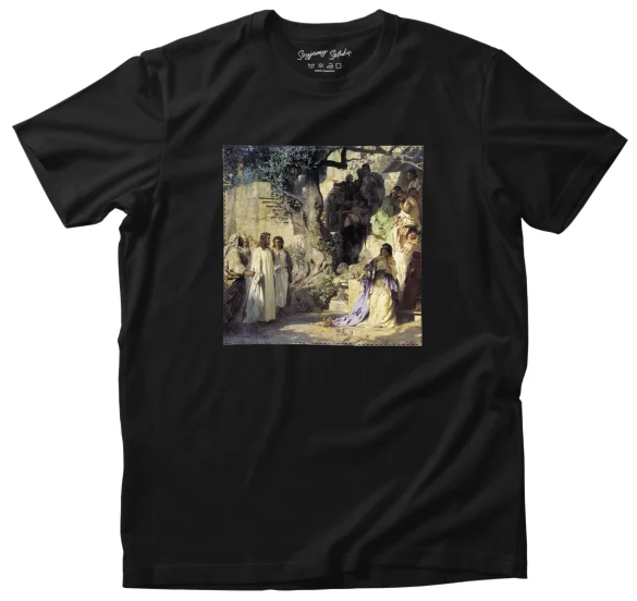 Koszulka z naszywką Chrystus i jawnogrzesznica Henryk Siemiradzki