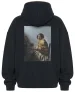 Bluza oversize Młoda kobieta siedząca przy dziedzińcu Jan Vermeer