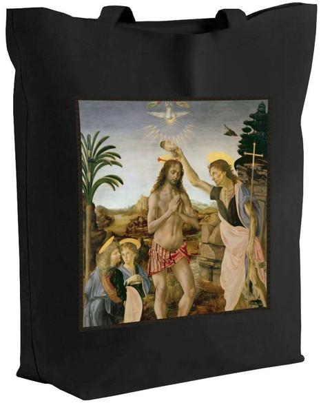 Torba z naszywką Chrzest Chrystusa Leonardo da Vinci