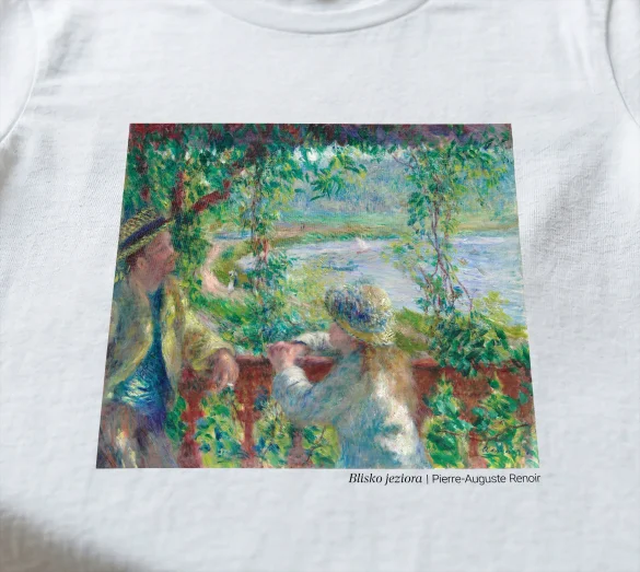 Koszulka z nadrukiem Blisko jeziora Pierre-Auguste Renoir