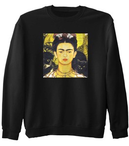 Bluza z naszywką Autoportret z cierniowym naszyjnikiem i kolibrem Frida Kahlo