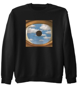 Bluza z naszywką Fałszywe Lustro René Magritte