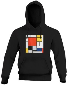 Bluza z naszywką Kompozycja w czerwieni, żółci, błękicie i czerni Piet Mondrian