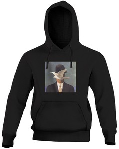 Bluza z naszywką Mężczyzna w meloniku René Magritte