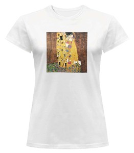 Bluzka damska z naszywką Gustav Klimt Pocałunek