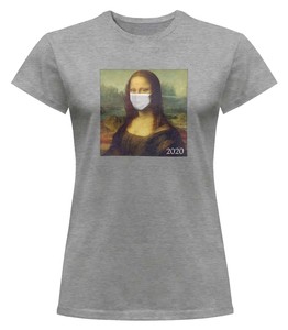 Bluzka damska z naszywką Mona Lisa cov