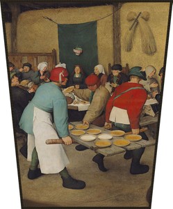 Ekran Chłopskie wesele Pieter Bruegel starszy