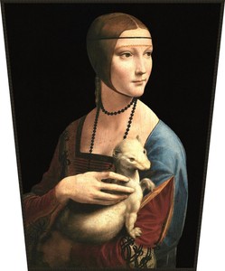 Ekran Dama z gronostajem Leonardo da Vinci