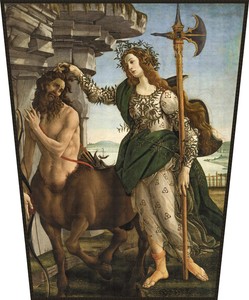 Ekran Pallas Atena i centaur Sandro Botticelli